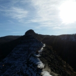 vista sulla cresta difficile e