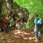 Resti di insediamento sui pendii del monte Lama