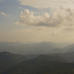 panorama al tramonto