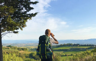 La via Francigena, fra San Miniato e Gambassi Terme