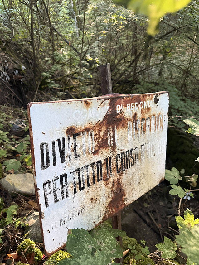 discarica abusiva ad Alpe di Bedonia